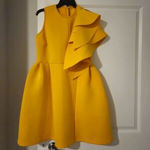 Uhnice Women's Ruffle One Shoulder Bodycon Party Club Cocktail Evening Dress